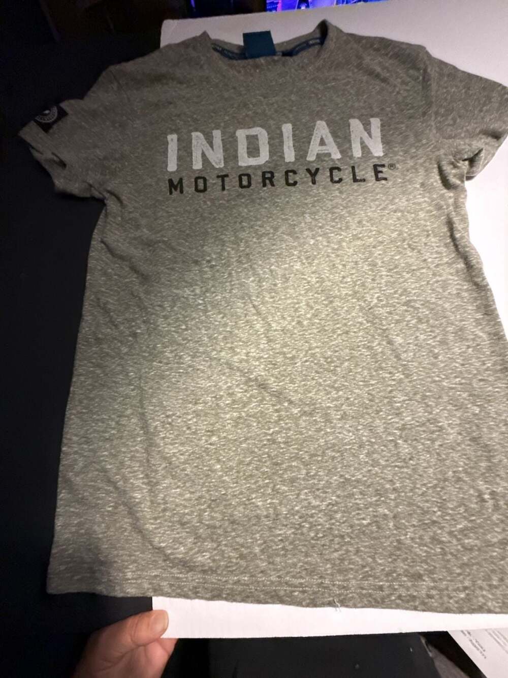 Indian Motorcycle Logo T-Shirt Gray Heather